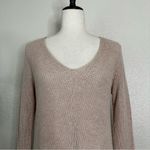 Old Navy NWT Tan Textured V-Neck Pull Over Tunic Sweater, Sz SMALL Photo 1