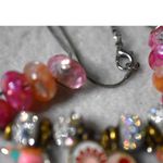 Source Unknown Summer Fun Flower Heart/ Bird Charms Rhinestone Accent Multi Color Bead Necklace Photo 4