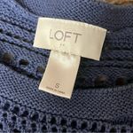 Loft  Blue Open Knit Sweater Tunic Sheer Boho Coastal Beach Soft Girl S Preppy Photo 7