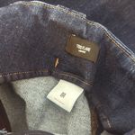 EXPRESS  70’s flare high rise dark wash jeans front zipper 8 Photo 6