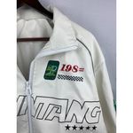 Women’s Mepintang White Leather Sports Jacket Size L Size L Photo 5