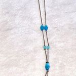 Turquoise Color Blue Beaded Necklace Y Photo 3