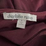 Charlotte Russe  Sheer Deep Red Long Sleeve Top Photo 3