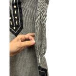 Tory Burch  Women's Black White Chevron Resort Wear V Neck Tunic Top Size 4 Photo 5