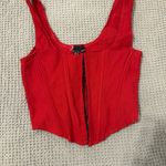 Windsor Red Corset Top Photo 1