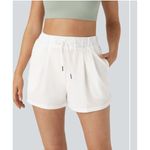 Halara  High Rise‎ Elastic Waistband Drawstring Ruched Side Pocket Size Medium Photo 1