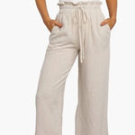 Petal and Pup Hawthorne Linen Blend Wide Leg Crop Pants size 6 Photo 0