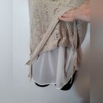 Vera Wang Simply Vera cream crocheted tank top Photo 2