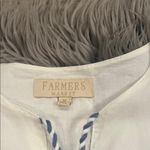 Farmers Market embroidered cotton boho top M White Size M Photo 3