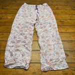 Victoria's Secret Floral Lounge Pants Pajamas Drawstring Waist Size S/P Photo 0