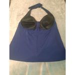 Lands' End  Womens Size 12 Blue Halter Tankini Top Photo 1