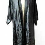 Victoria's Secret Victoria's‎ Secert Black Silk Elegant Kimono Cover Up Robe Photo 0