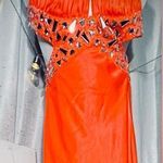 Beautiful Neon Coral Formal Dress Size 4 Photo 0