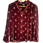 Citron Santa Monica | S | Velvet Top Jacket Blazer Embroidered Women's Pink Photo 0