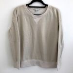 American Eagle AEO offwhite & gold shimmer sweatshirt Small Photo 1