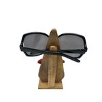 Solary Butterfly Round Face Cover Bug Eyes Sunglasses Oversized Polarized Black Photo 12