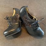 Women’s Black High Heel Booties with Lace Detail Size 5.5 Black Photo 1