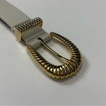 EXPRESS Cream and Gold Women's Belt Size XL Photo 5
