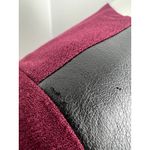 Amanda Uprichard  Burgundy Maroon Faux Leather Long Sleeve Dress Medium Photo 3