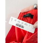 J.Crew NEW Red Orange Linen Pencil Skirt Large Pull On Lined Mini Skirt Summer Photo 4