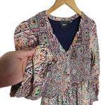 Anthropologie MAEVE Women’s Tiled Amethyst Smocked Shirt Dress medium Photo 3