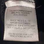 Talbots  Button-Up Black Collarless Tunic Size Large Photo 2