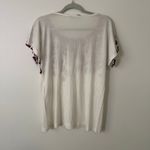 Diane Von Furstenberg  white, red & black cotton falling stones tee Photo 12
