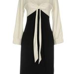 New Womens NWT 4 Designer Armani Jeans AJ White Black Italy S Dress 40 Col Block Photo 0