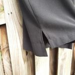 Madewell  Black Mini Dress Leather Pocket T-Shirt High-low Dress Exposed Zip XS Photo 10