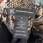 INC International Concepts Brown Tan Snakeskin Print Pocket Skirt Size 4 NWOT Photo 5