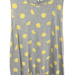 Cato  Plus Size‎ 18 20 Tank Top Gray Lemon Print Knit Rayon Scoop Neck Cami 1570 Photo 0