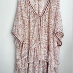 Aerie  Boho Crochet Ruffle Trim Sheer Cape Dress Swim Coverup Size L/XL Photo 2
