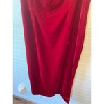 Antonio Melani Pixie Red Velvet Cowl Midi Dress Photo 4