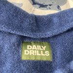 Daily Drills  terry cloth polo crop tee blue  Photo 4