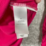 Bisou Bisou Pink Ruched Sides Long Sleeve T-Shirt - Size Medium - Gathered Back Photo 5