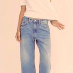 ZARA Women’s Size 6 High Rise Baggy Straight Mom Medium Wash Jeans Photo 1