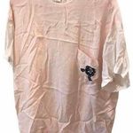 CHAUS Woman Sheer Baby Pink and White Sleep Wear Top Photo 0
