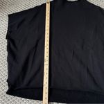 Frank & Eileen  Audrey Sweater Funnel Neck Capelet Triple Fleece One Size Black Photo 7