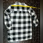DeJaVu Flannel Buffalo Plaid Shirt Dress Black Size M Photo 5