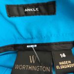 Worthington  Blue Trouser Dress Pants, Career Wear, Stylish, Ankle Length, Womens Photo 9