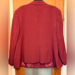 Le Suit  Women’s Plus 24W NWOT Burgundy Single Breasted Classic Lined Blazer Photo 3