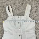 Madewell  Denim Button Front Square Neck Mini Dress in Tile White 0 NF931 Jean Photo 7