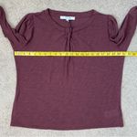 joe's jeans Joe’s Jeans Twist Neck Long‎ Sleeve Top Vineyard Wine Red L Photo 6