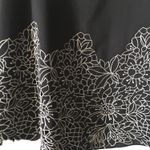 White House | Black Market Black Strapless Floral Print Dress Photo 3