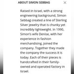 Sterling Silver SIMON SEBBAG  Hammered Pendant Tube Choker Necklace Photo 1