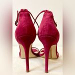 Sam Edelman Ariella Ankle Strap Suede Sandal in Pomegranate Pink Size 10.5 Photo 10