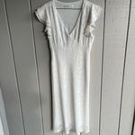 Amanda Uprichard  Cecelia Midi Dress in White Odyssey Lace Size XL Photo 1