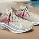 Nike Quest 3 CD0232-008 Grey/Glacier Ice/Violet Women's Running Shoes Size 8.5 Photo 0