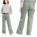 Loft the wide leg cargo jean size 14 green Photo 12
