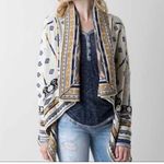 Freeway Apparel Freeway Waterfall Shawl Wrap Cardigan Sweater Aztec Print Long sleeves sz Large Photo 1